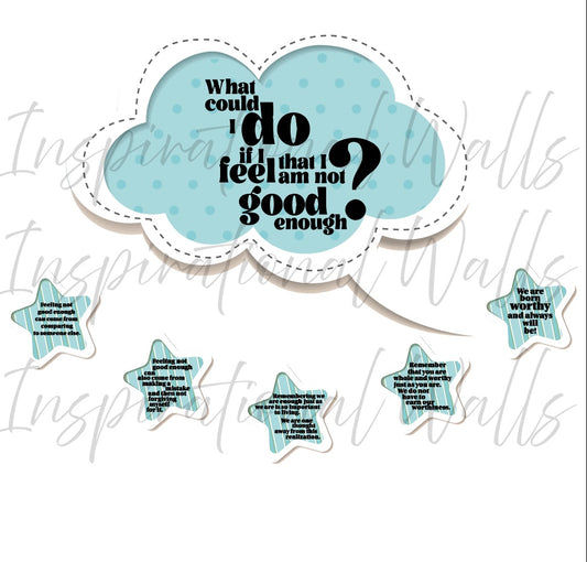 Emotional Intelligence Supportive Wall Decal: Good Enoughness