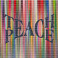 Teach Peace mural with inspiring words